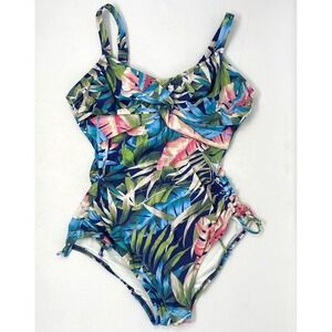 Fantasie Womens Swimsuit US‎ 32D One Piece Tropical Print Underwire NWT